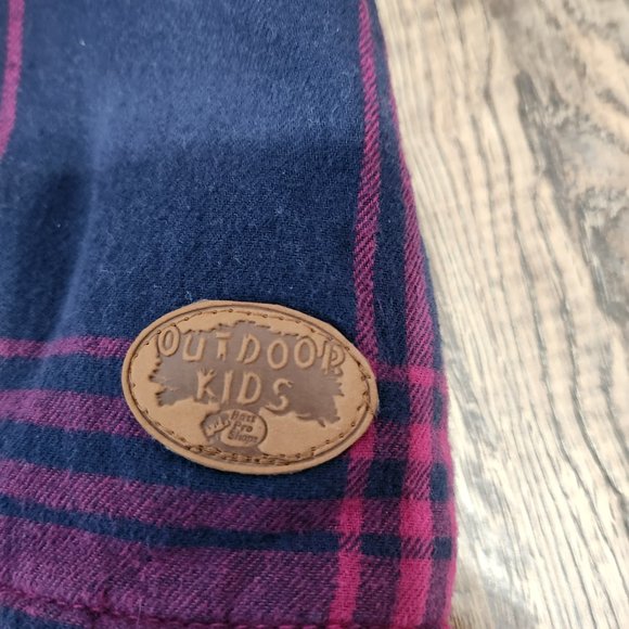 Girls Outdoor Kids Bass Pro shops Plaid snap button up coat 2T - Picture 6 of 6